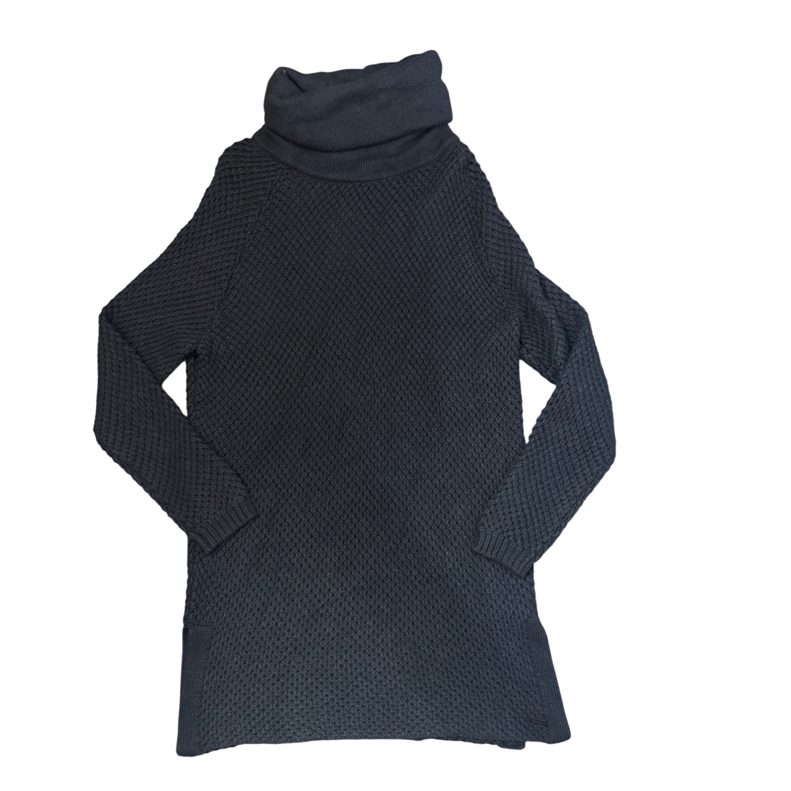 Bench Altruist Black Wool Alpaca Blend Knit Cowl Neck Sweater Dress S Nwt